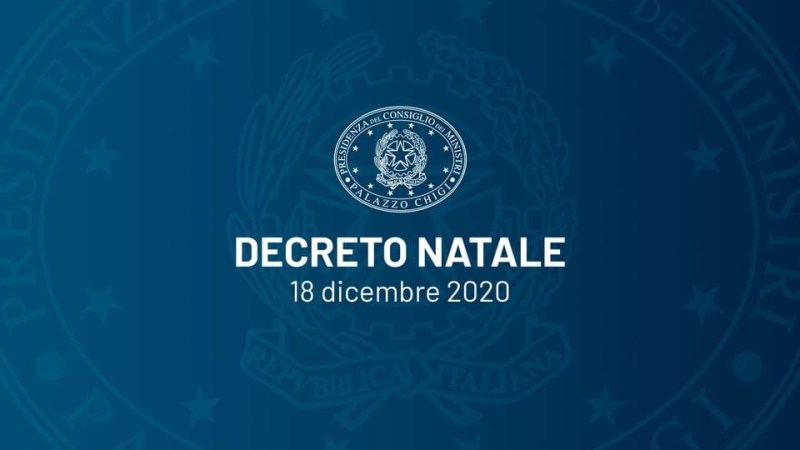 Decreto Legge n. 172 del 18 dicembre 2020